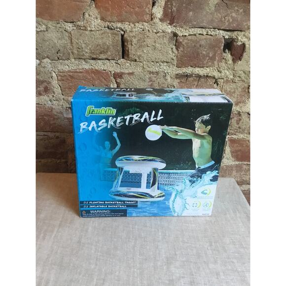 Franklin Sports Inflatable Floating Basketball & Hoop - 23" x 27" New in Box - Picture 2 of 3